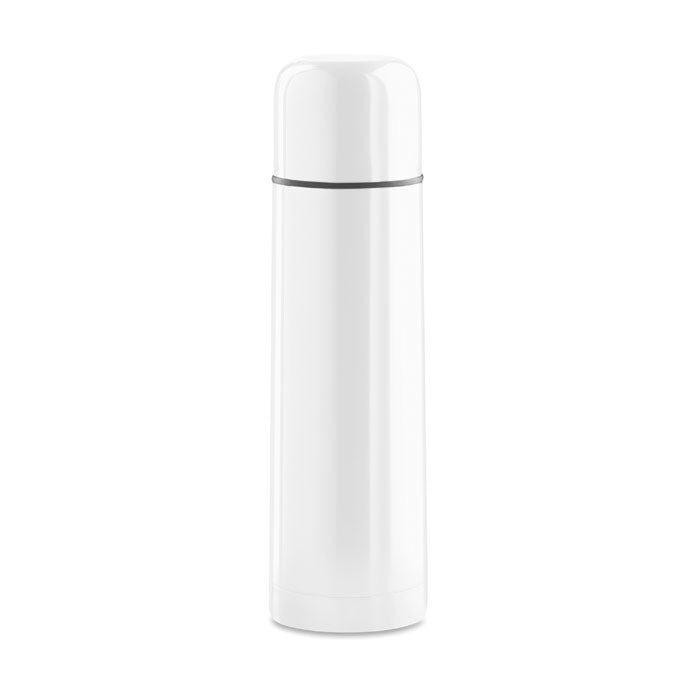Branded Double Wall Vacuum Flask 500ml in White