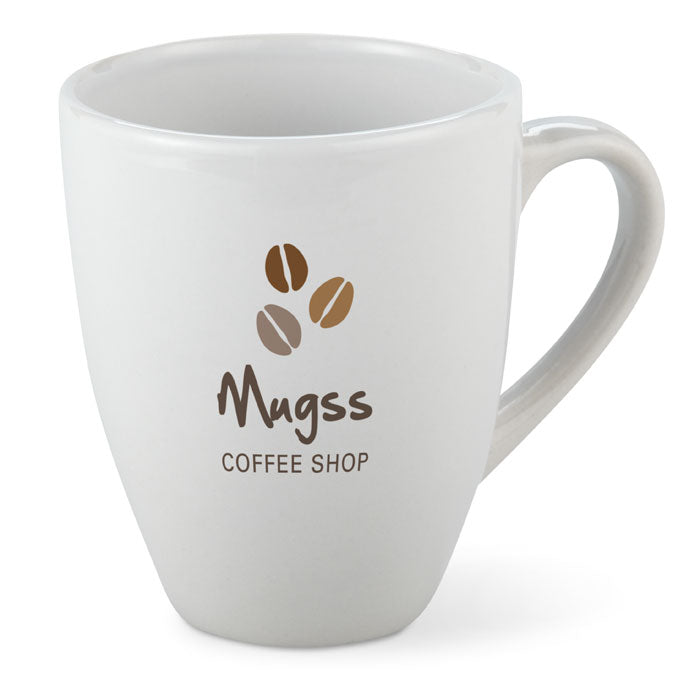 Branded small stoneware mug, printed