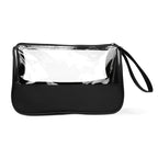 Branded Microfibre Toiletry Bag with Wrist Handle in Black