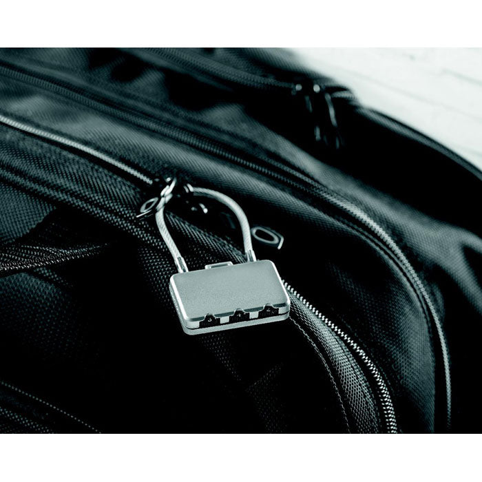 Branded Security Lock in use