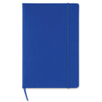 Branded A5 Squared PVC Hard Cover Notebook in Blue