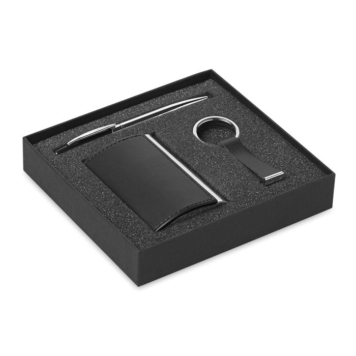 Branded Business Gift Set in PU Leather