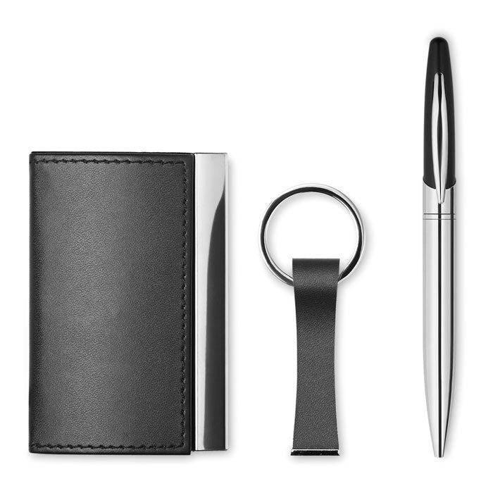 Branded Business Gift Set in PU Leather