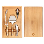 Branded Bamboo Cheese and Wine Set