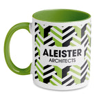 Branded Coloured Sublimation Mug in Green
