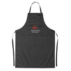 Branded Adjustable Kitchen Apron with 2 Pockets in Black