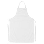 Branded Adjustable Kitchen Apron with 2 Pockets in White