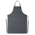 Branded Adjustable Kitchen Apron with 2 Pockets in Grey