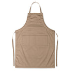 Branded Adjustable Kitchen Apron with 2 Pockets in Brown