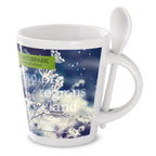 Branded Sublimation Mug with Spoon