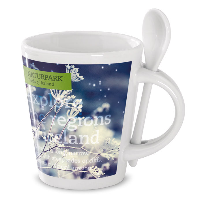 Branded Sublimation Mug with Spoon