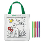 Branded Cotton Tote Bag with 5 Colouring Pens
