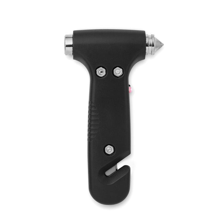 Branded 3 in 1 Emergency Hammer with LED Light without branding