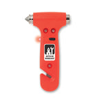 Branded 3 in 1 Emergency Hammer with LED Light in Orange