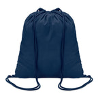 Branded Cotton Drawstring Bag 100gsm in Blue