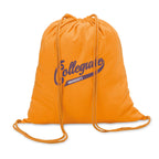 Branded Cotton Drawstring Bag 100gsm in Orange