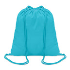 Branded Cotton Drawstring Bag 100gsm in Blue