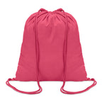 Branded Cotton Drawstring Bag 100gsm in Pink