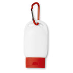 Branded Sun Lotion Keyring in Red