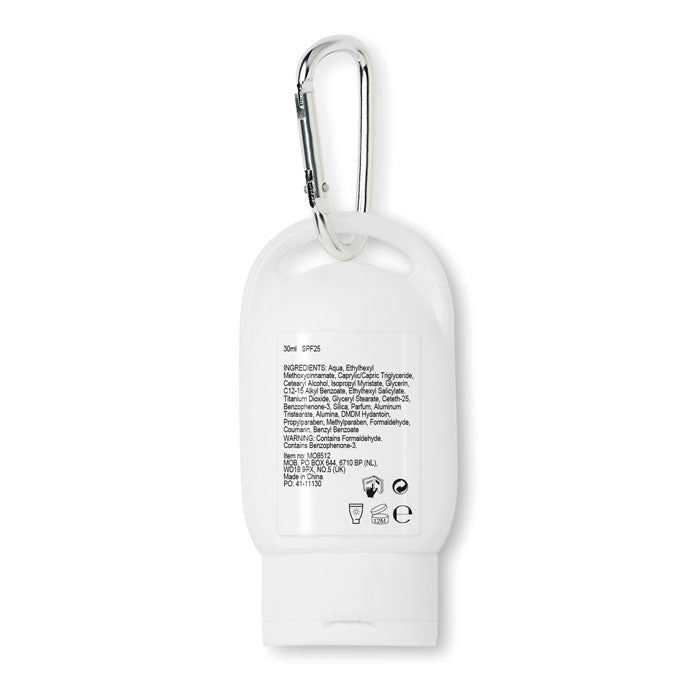 Branded Sun Lotion Keyring