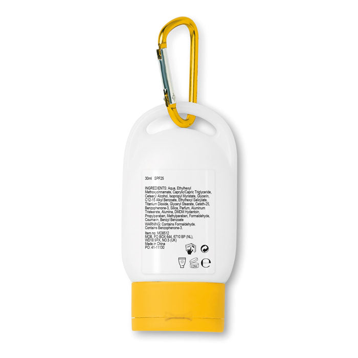 Branded Sun Lotion Keyring