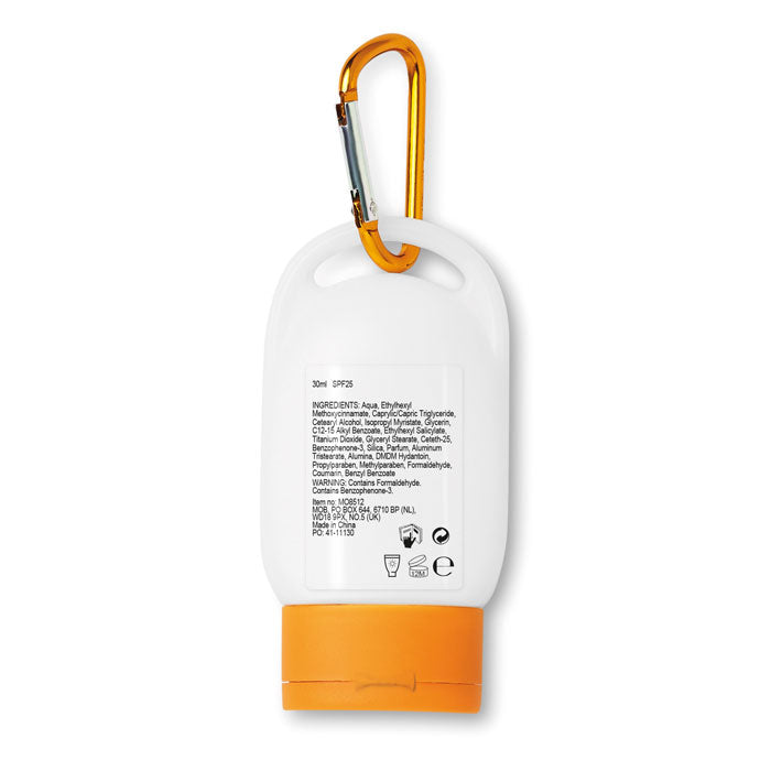 Branded Sun Lotion Keyring