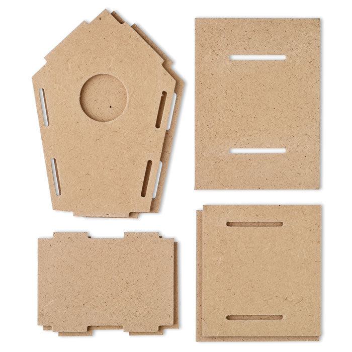 Branded Build Your Own Wooden Bird House without branding