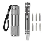 Branded Torch and Multi Tool Pen Set without branding