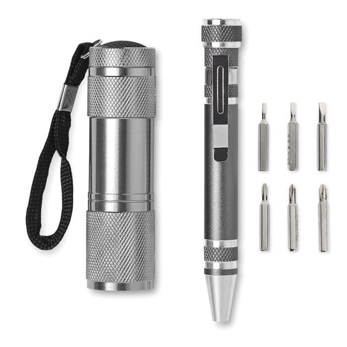 Branded Torch and Multi Tool Pen Set without branding