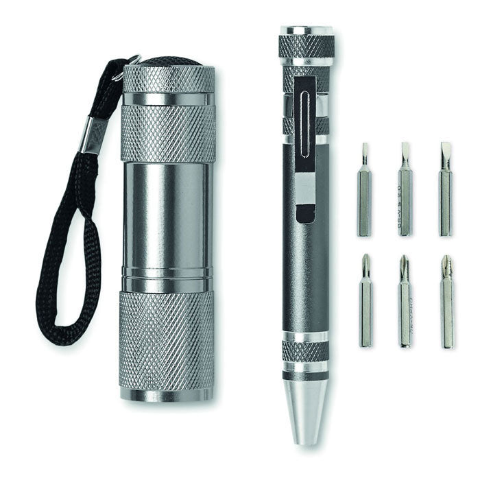 Branded Torch and Multi Tool Pen Set
