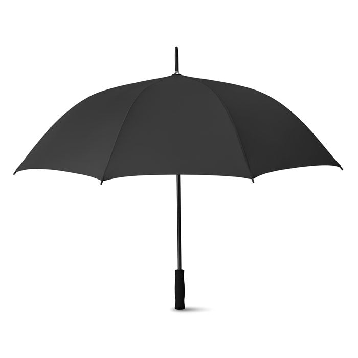 Branded 27 Inch Auto Open Umbrella in Black
