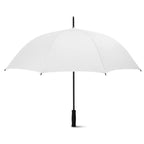 Branded 27 Inch Auto Open Umbrella in White