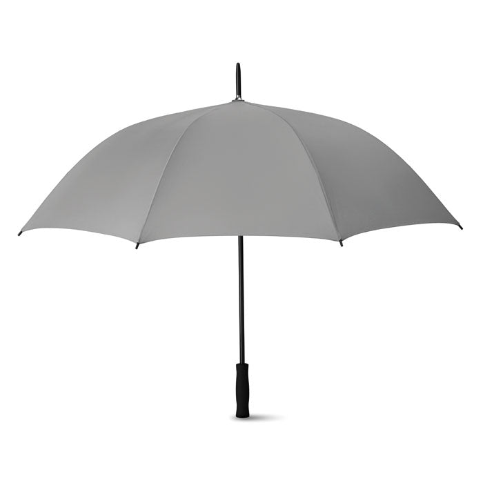 Branded 27 Inch Auto Open Umbrella in Grey