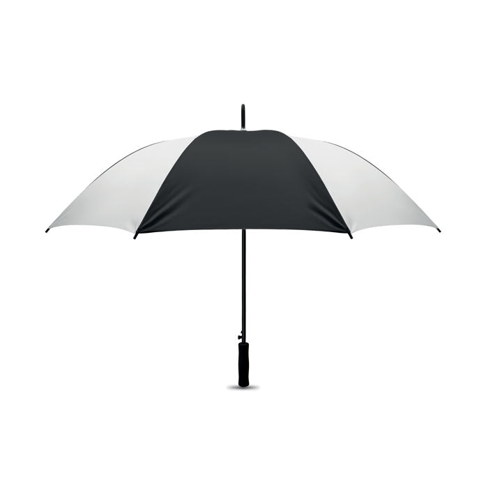 Branded 27 Inch Auto Open Umbrella in Black