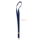 Branded 20mm Lanyard with Hook and Detachable Buckle in Blue