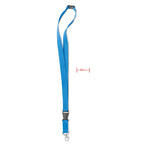 Branded 20mm Lanyard with Hook and Detachable Buckle in Blue