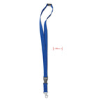 Branded 20mm Lanyard with Hook and Detachable Buckle in Blue