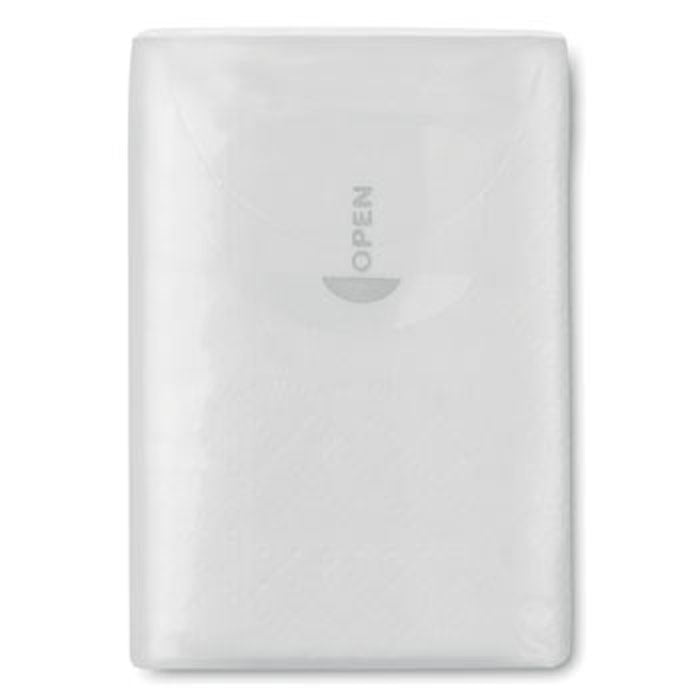 Branded Mini Tissues in Packet in White