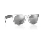 Branded Coloured Arm Sunglasses with Mirrored Lenses in Black