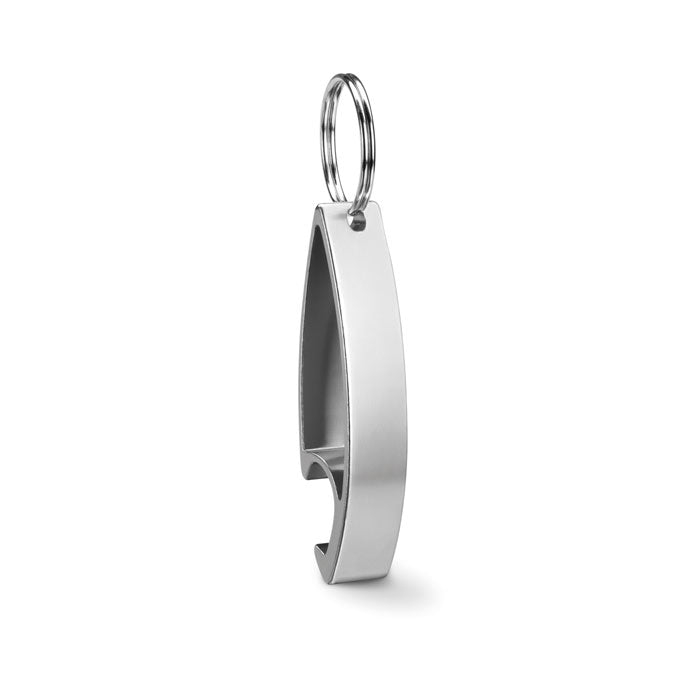 Branded Shiny Aluminium Bottle Opener Key Ring