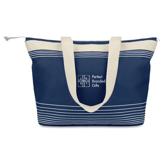 Blue Cotton Beach Bag