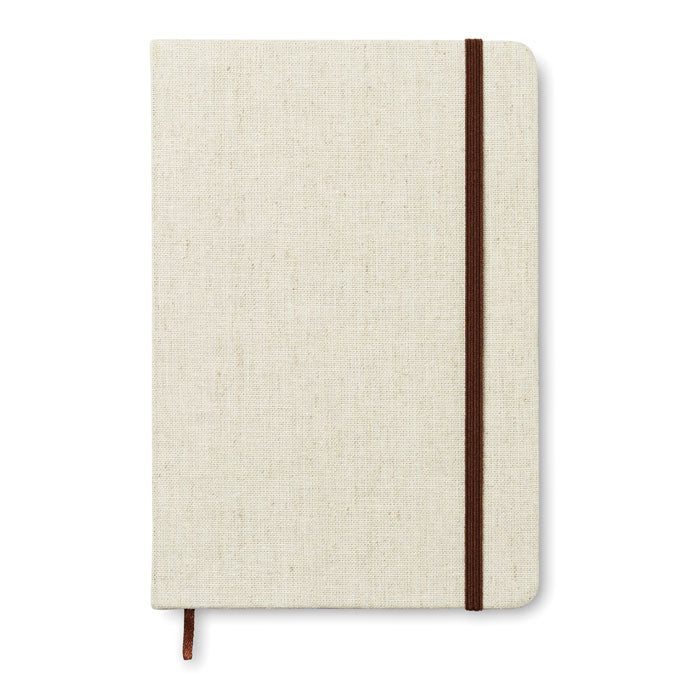 Branded A5 Canvas Hard Cover Notebook