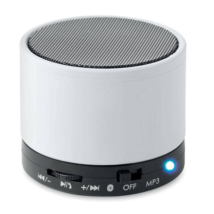 Branded Round Rubber Finish Wireless Speaker