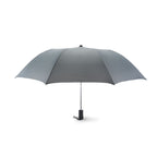 Branded 21 Inch Foldable Auto Open Umbrella in Grey