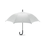 Branded Luxe 23 Inch Windproof Umbrella in White