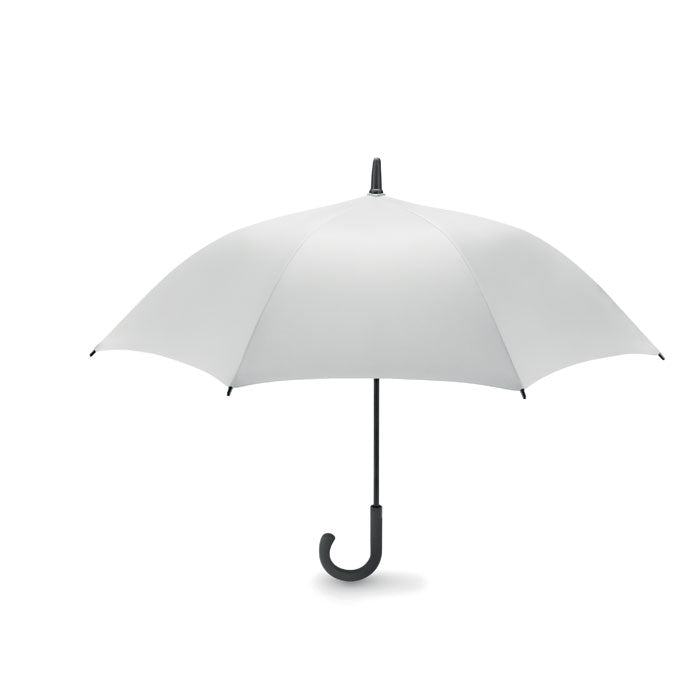 Branded Luxe 23 Inch Windproof Umbrella in White