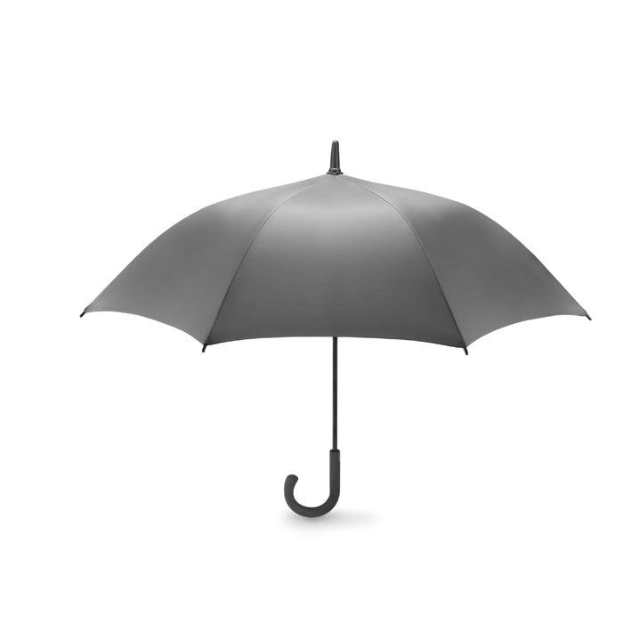 Branded Luxe 23 Inch Windproof Umbrella in Grey