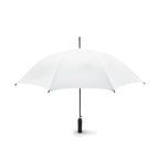 Branded 23 Inch Auto Open Umbrella with EVA Handle in White