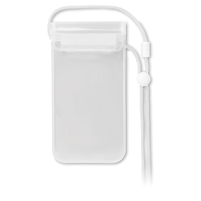 Branded PVC Waterproof Phone Pouch with Cord without branding