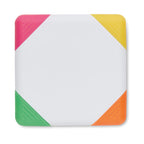 Branded square multi-colour highlighter